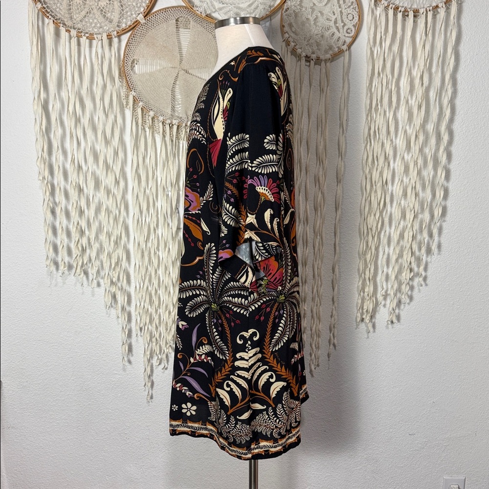 Farm Rio NWT Vestido Floral Shirt Dress Kimono Sleeve Size XL - Picture 3 of 12